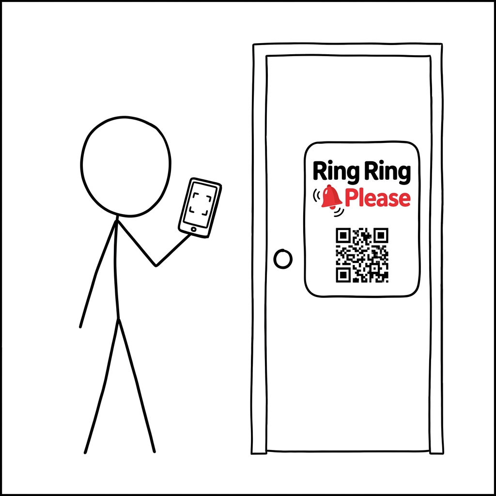 Scan the ring card on the door